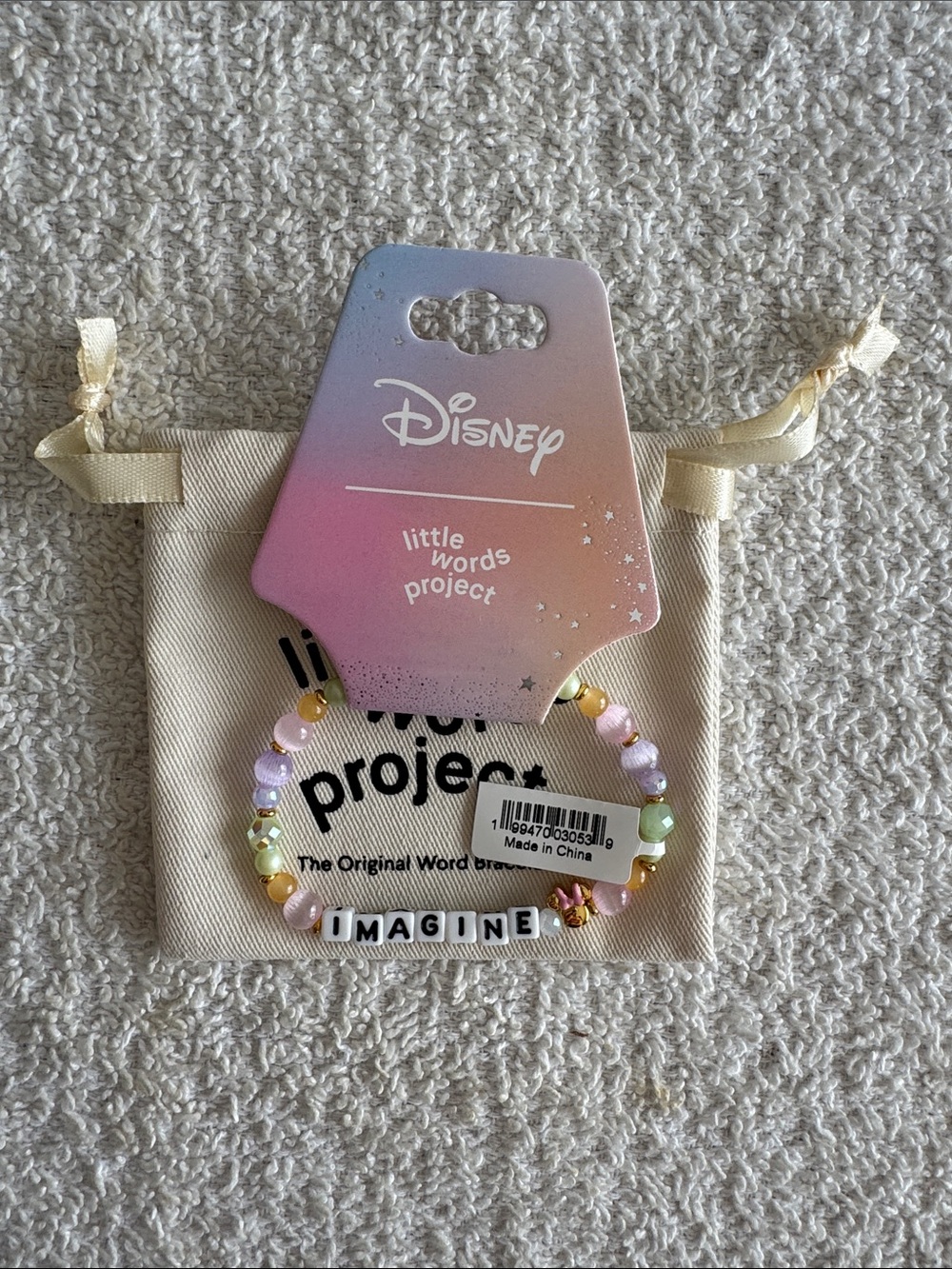 Little Words Project x Disney Parks “Imagine" Minnie Mouse Beaded Bracelet